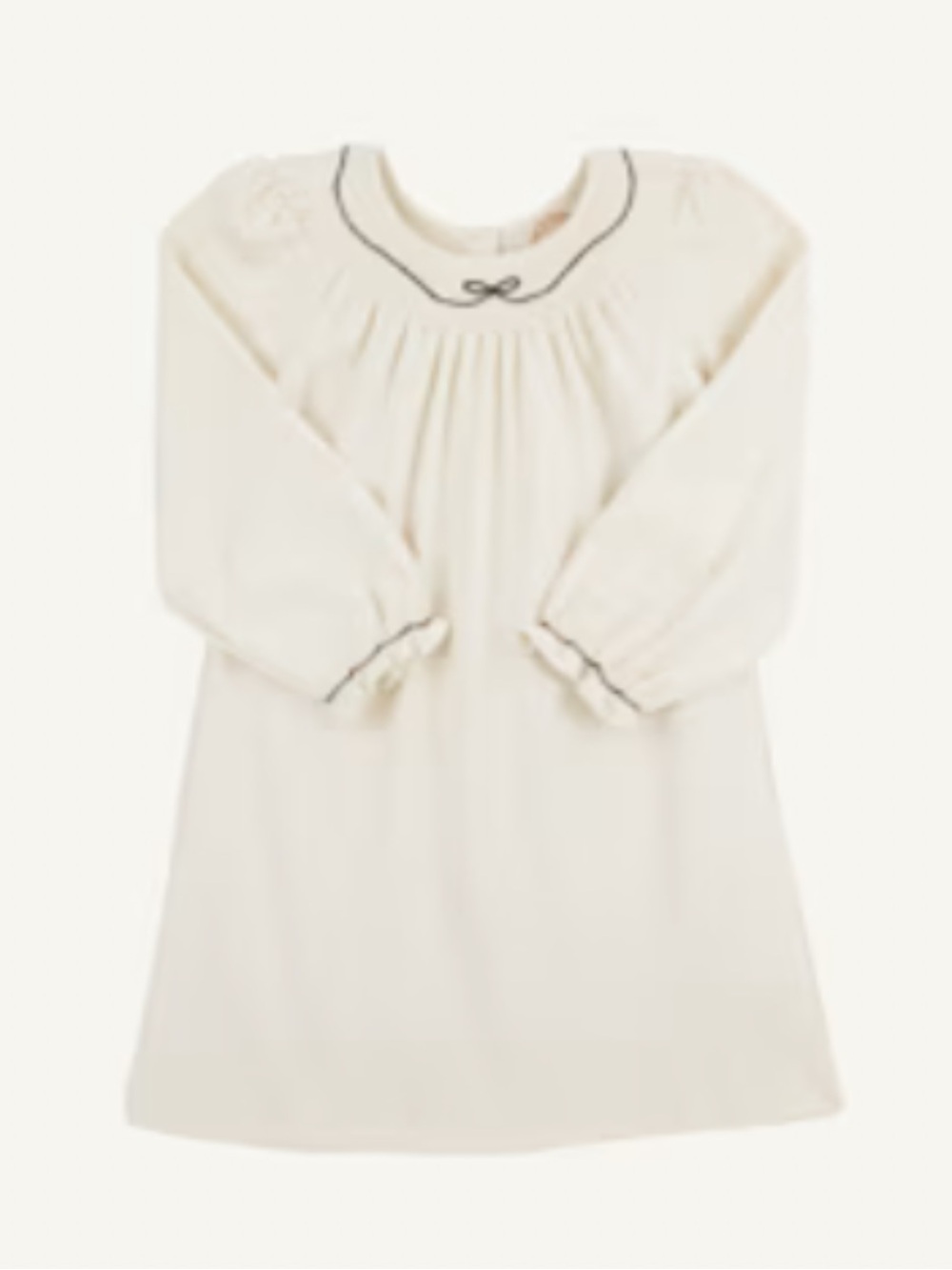 NWT TBBC Off White and Black Smock Dress Size 3T